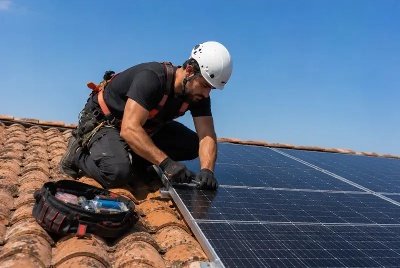 Maintenance et monitoring de panneaux solaires à Sérénac